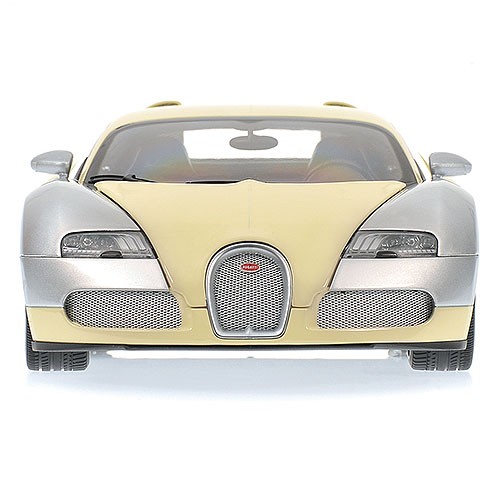 – Modellauto 1:18 chrome Supercars – Metall 2009 / Veyron beige CENTENAIRE EDITION Bugatti Minichamps