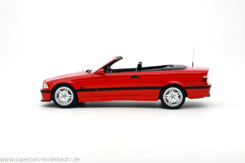 BMW M3 (E36) Cabriolet 1995 rot – Ottomobile 1:18 Resine – Supercars  Modellauto